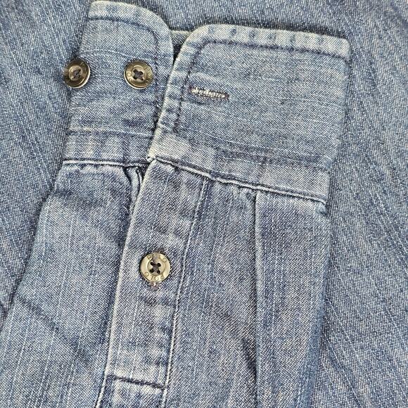 Polo Ralph Lauren denim men's shirt preppy traditional casual dark Medium - Picture 6 of 9